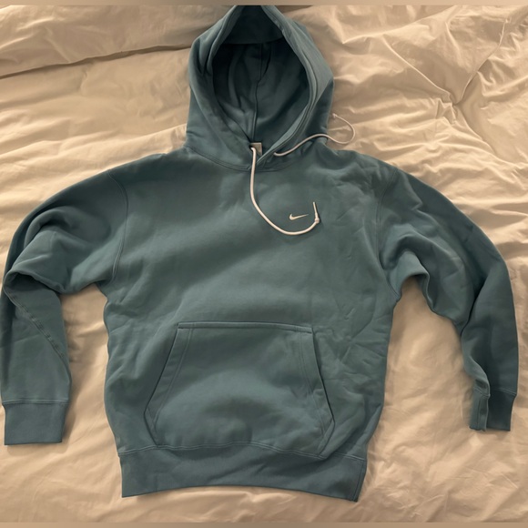 NikeLab Nike Solo Swoosh aqua turquoise pullover hoodie men’s S - Picture 4 of 7